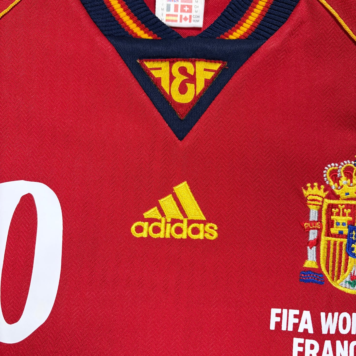 Adidas Spanien Raul Trikot rot Größe M 1998