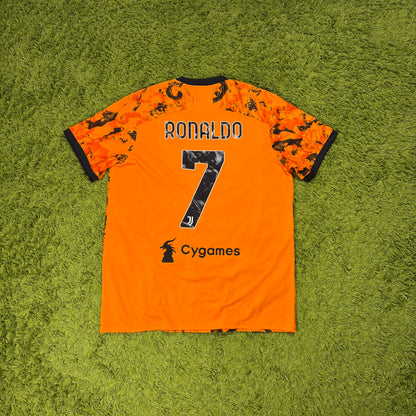 Adidas Juventus Turin Ronaldo Trikot Orange Größe XL 2020 2021