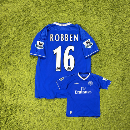 Umbro FC Chelsea Robben Trikot blau Größe M 2003 2005