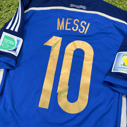 Adidas Argentinien Messi Trikot blau Größe M 2014