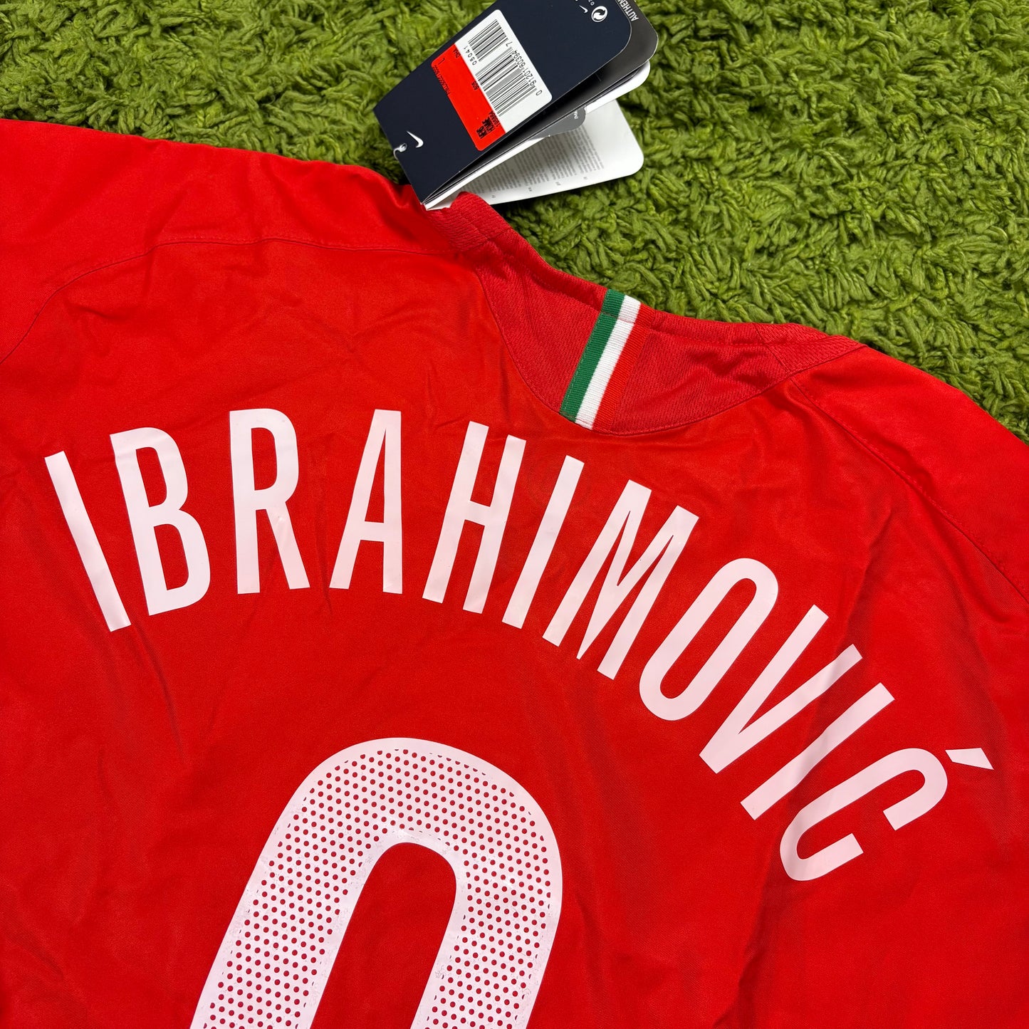 Nike Juventus Turin Ibrahimovic Trikot rot Größe L 2005 2006 neu mit Etikett