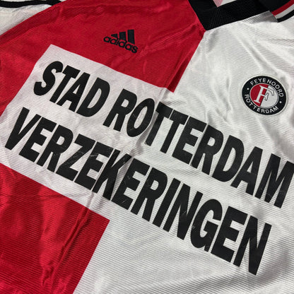 Adidas Feyenoord Rotterdam Cruz Trikot rot Weiß Größe XL 1998 1999