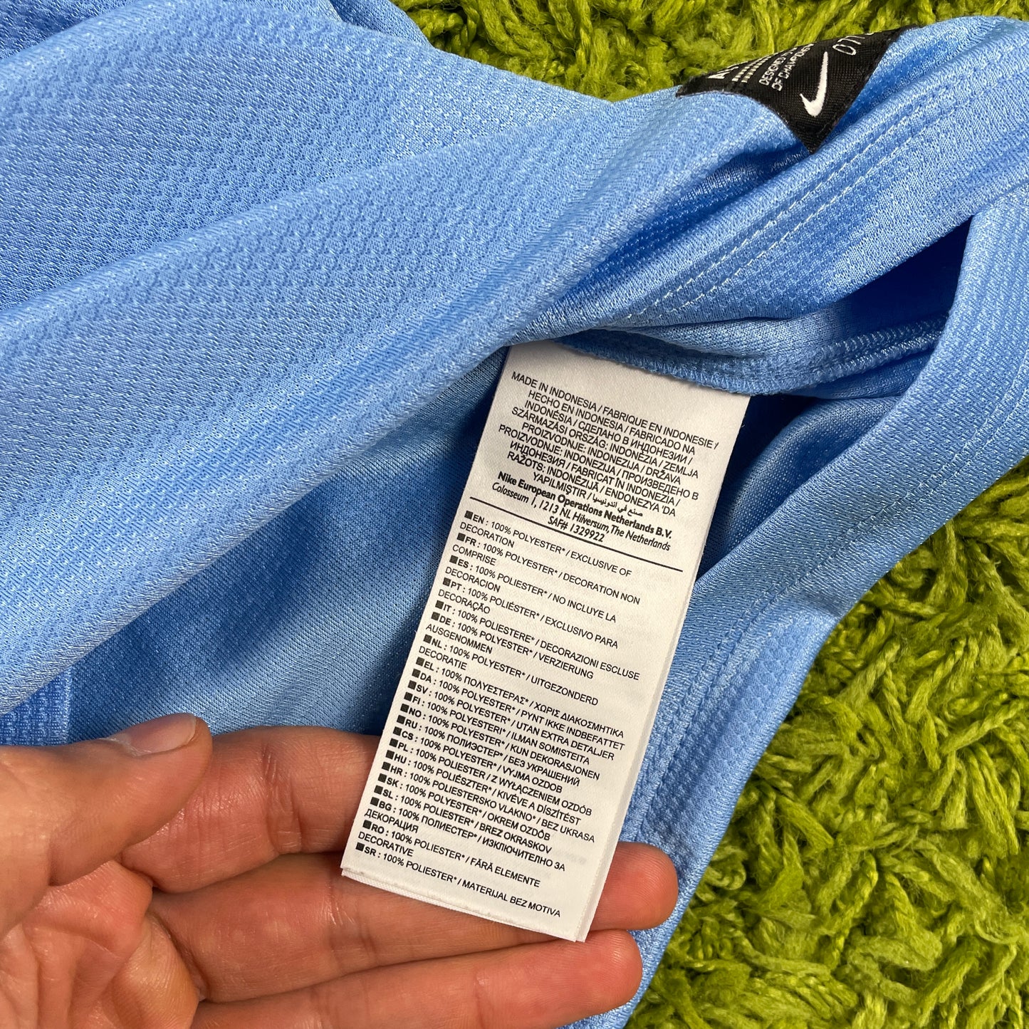 Nike Manchester City Negredo Trikot blau Größe M 2013 2014