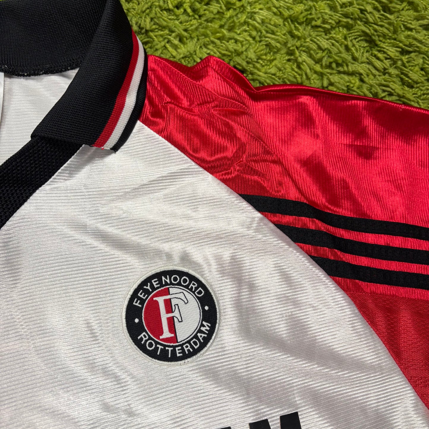 Adidas Feyenoord Rotterdam Cruz Trikot rot Weiß Größe XL 1998 1999