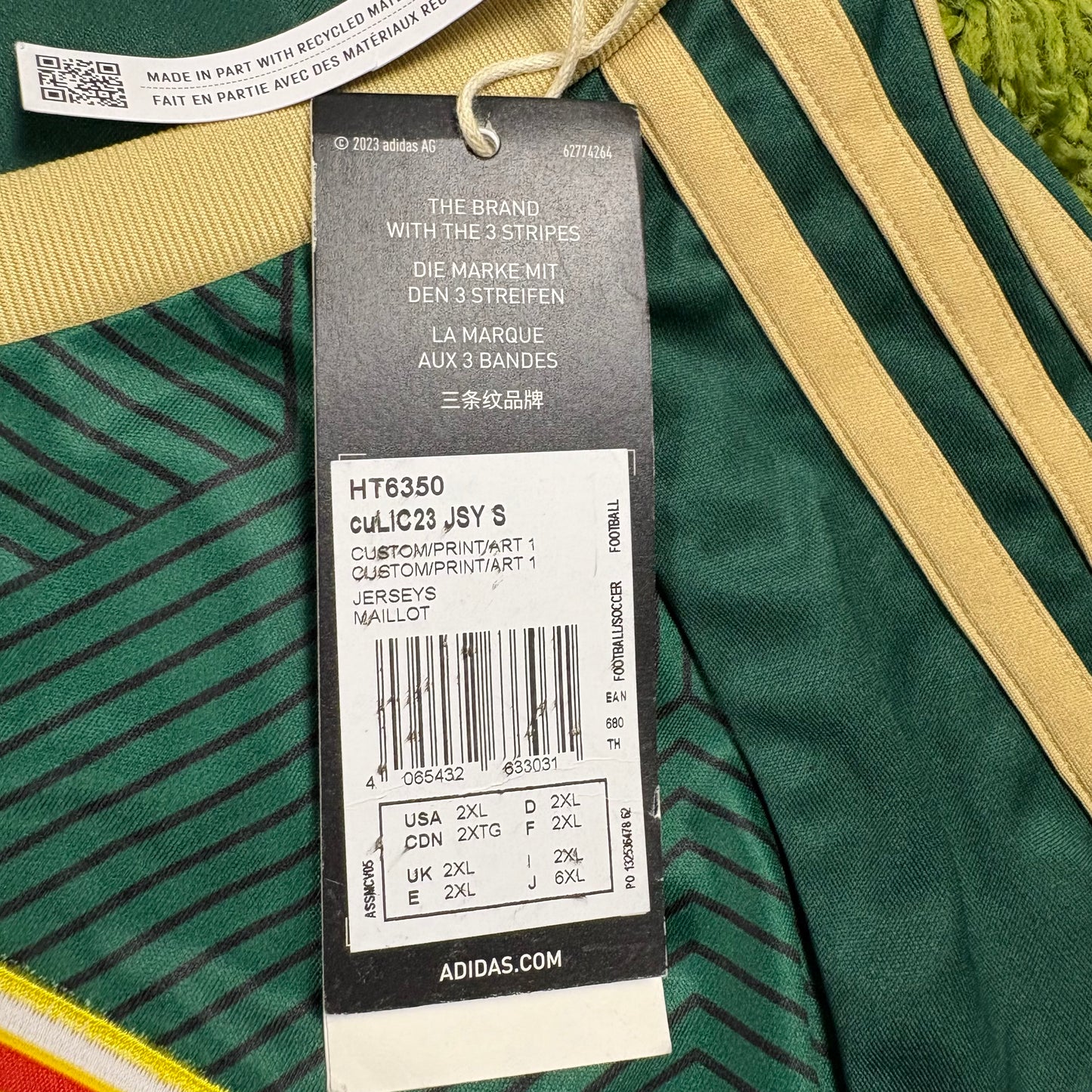 Adidas 1. FC Union Berlin Trikot Grün Größe XXL neu mit Etikett 2023 2024