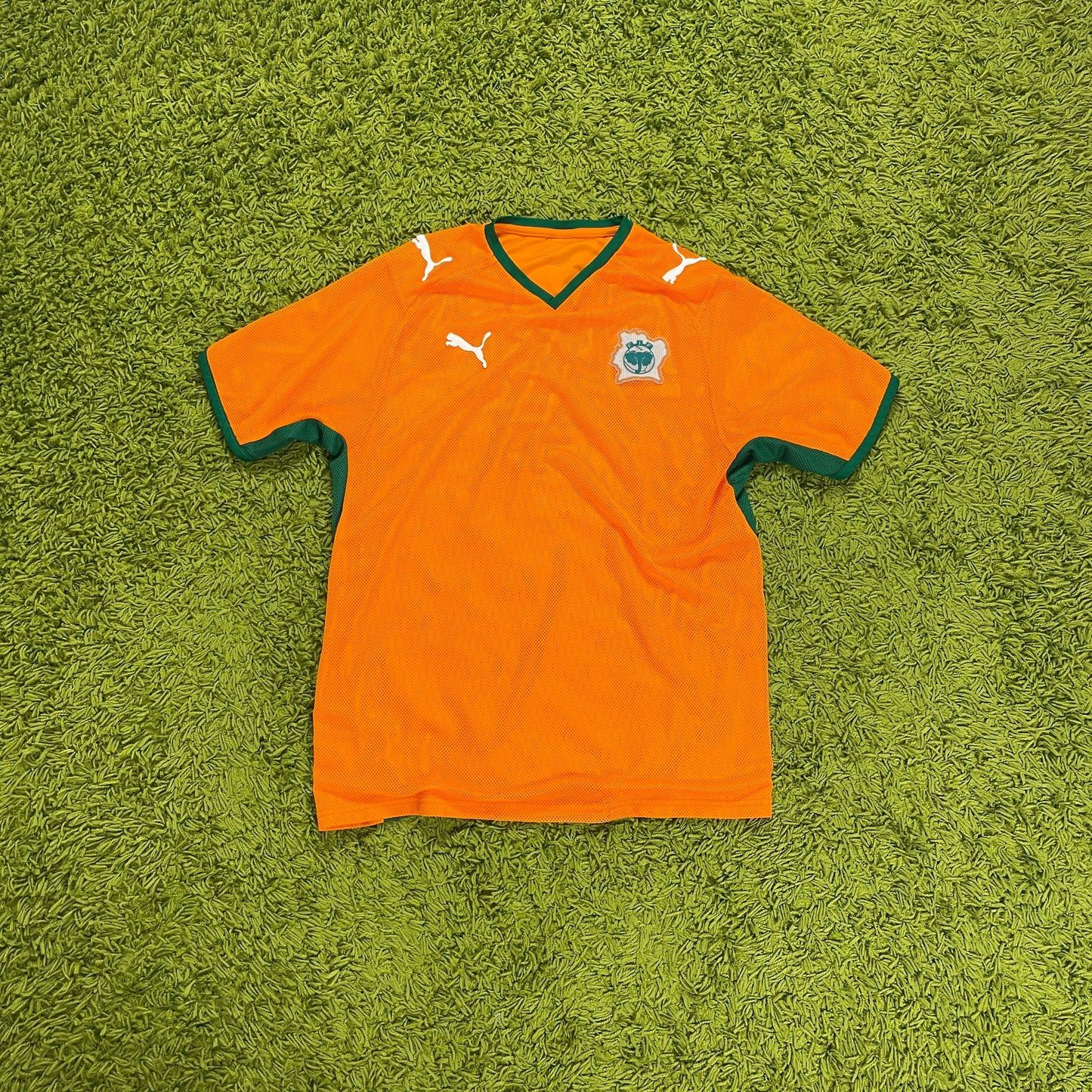 Puma Elfenbeinküste Trikot orange Größe L 2008