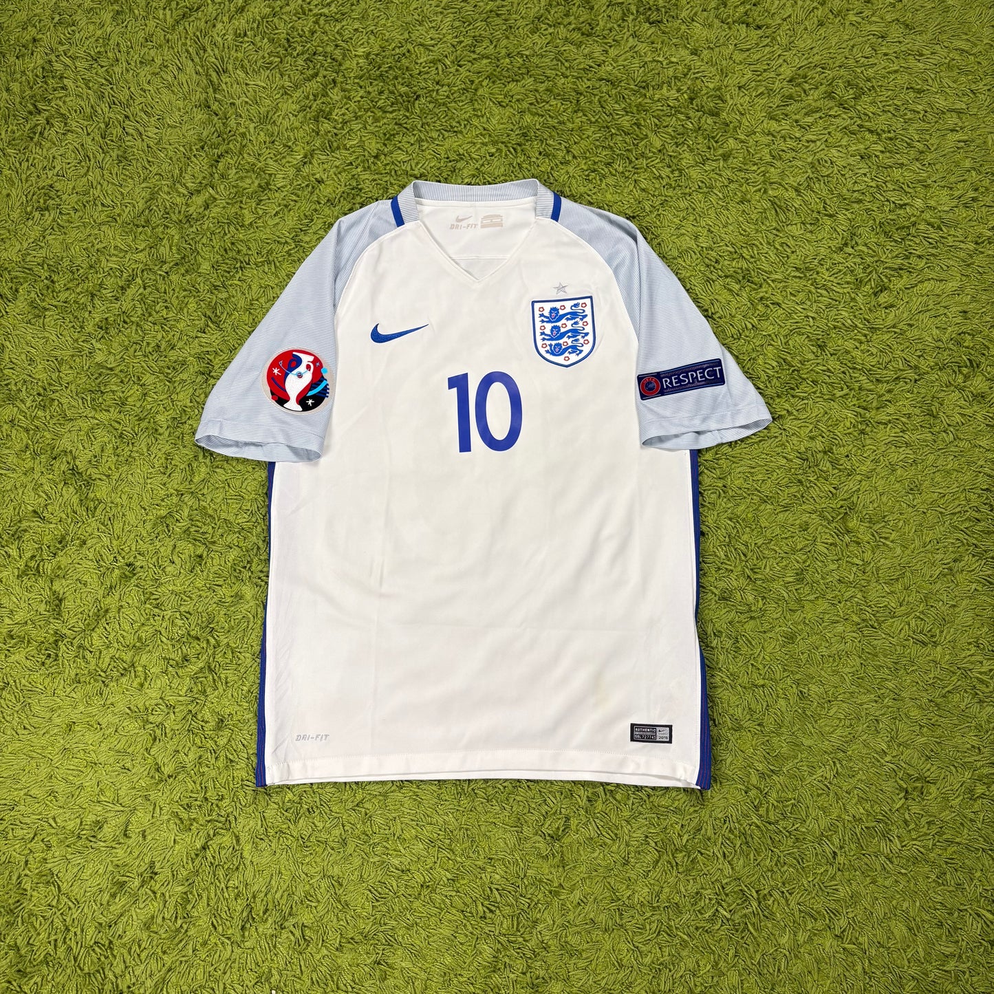 Nike England Rooney Trikot Weiß Größe M 2016