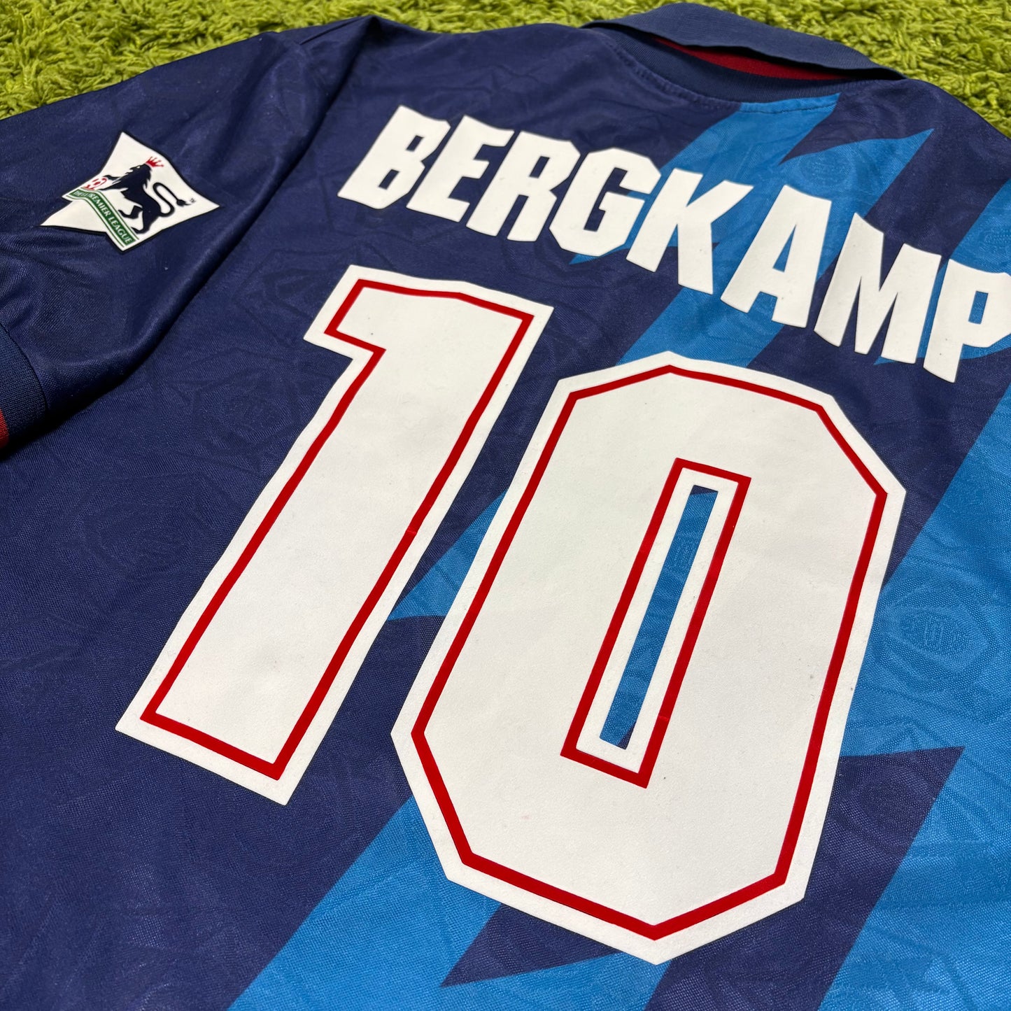 Nike Arsenal FC Bergkamp Trikot blau Größe L 1994 1995