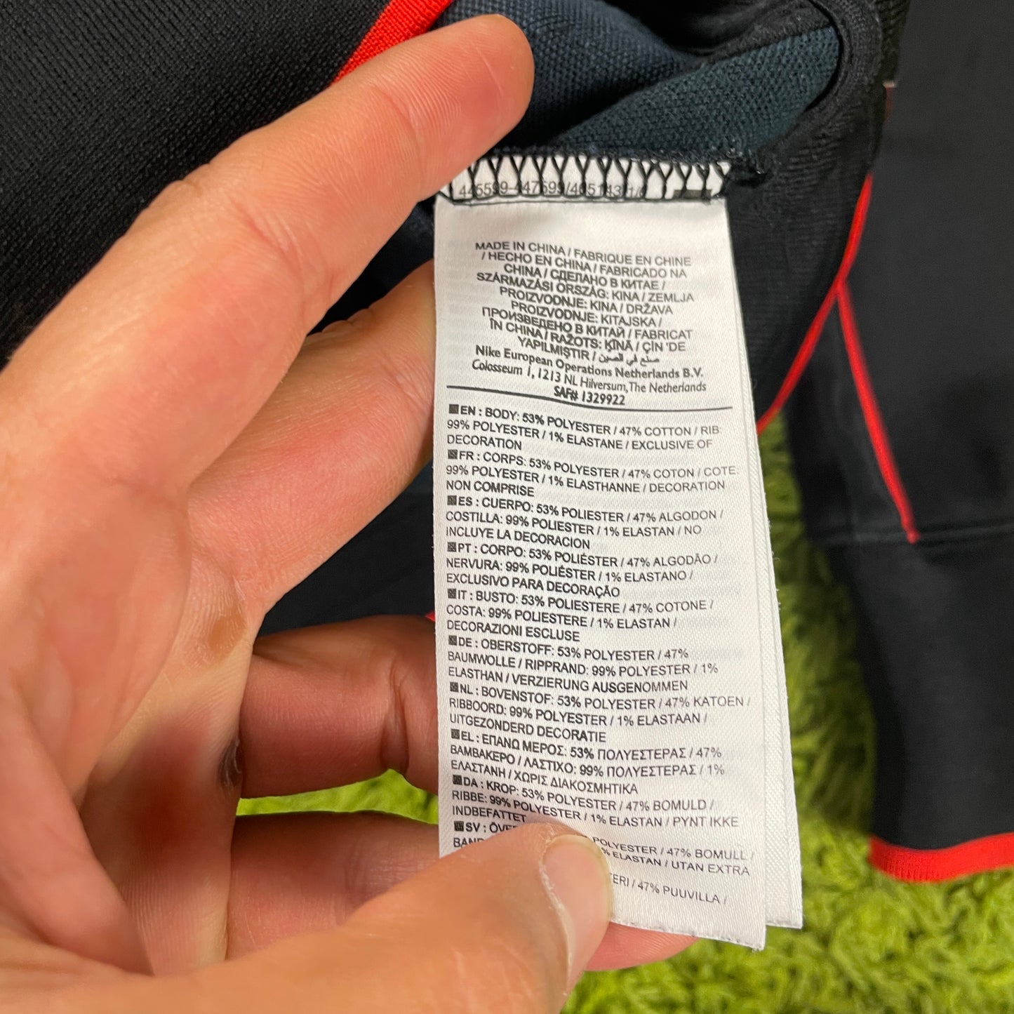 Nike Deutschland Jacke Trainingsjacke schwarz Größe XL