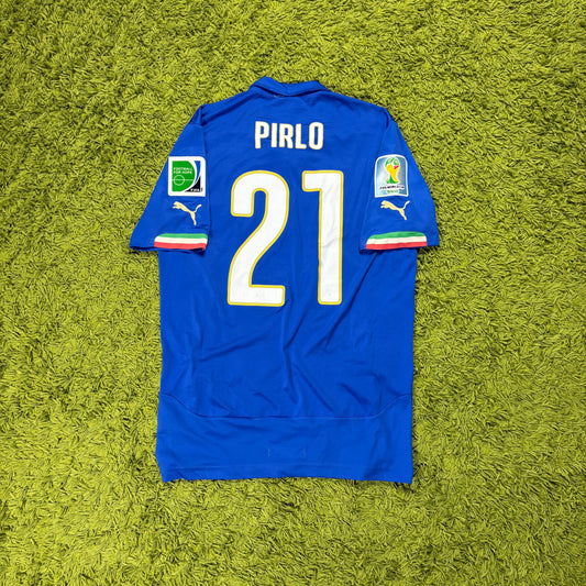 Puma Italien Pirlo Trikot blau Größe M 2014
