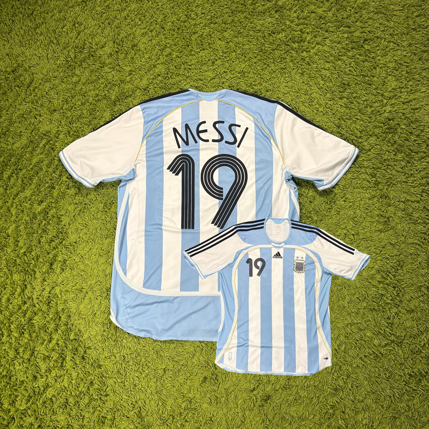 Adidas Argentinien Messi Trikot weiß blau Größe XL 2006