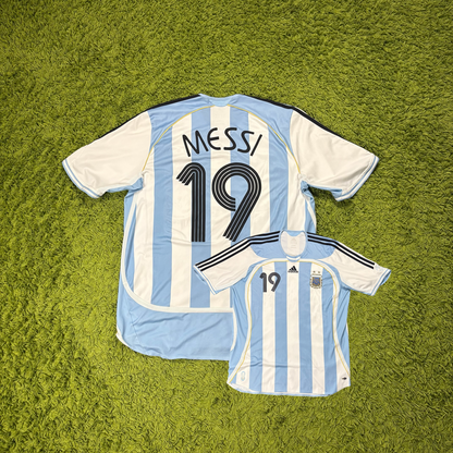 Adidas Argentinien Messi Trikot weiß blau Größe XL 2006