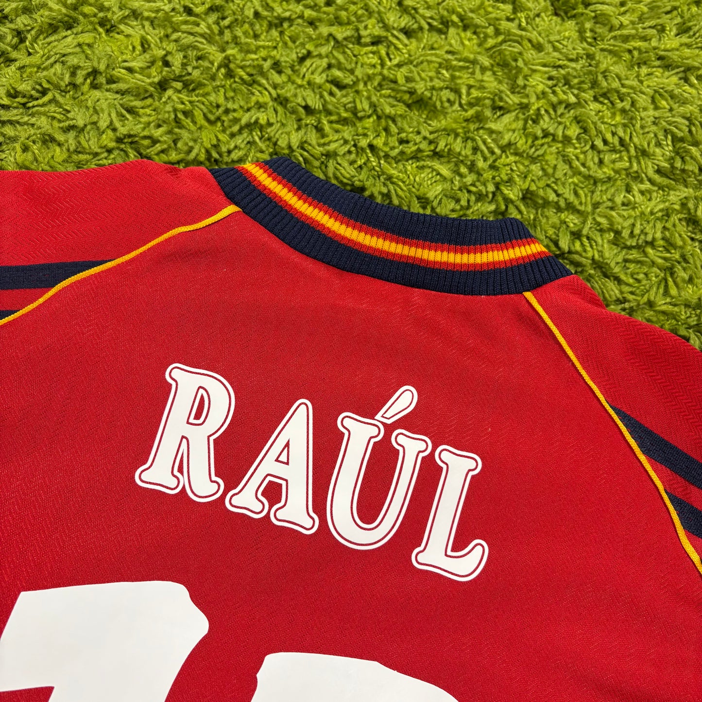 Adidas Spanien Raul Trikot rot Größe M 1998