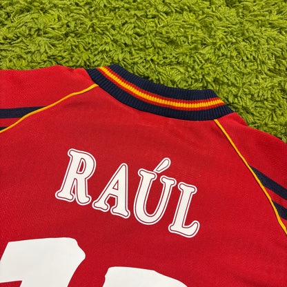 Adidas Spanien Raul Trikot rot Größe M 1998
