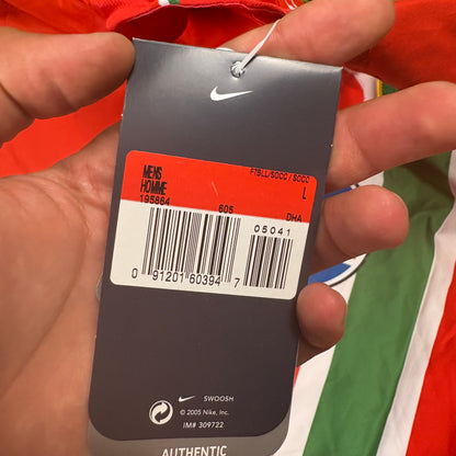 Nike Juventus Turin Vieira Trikot rot Größe L signiert 2005 2006