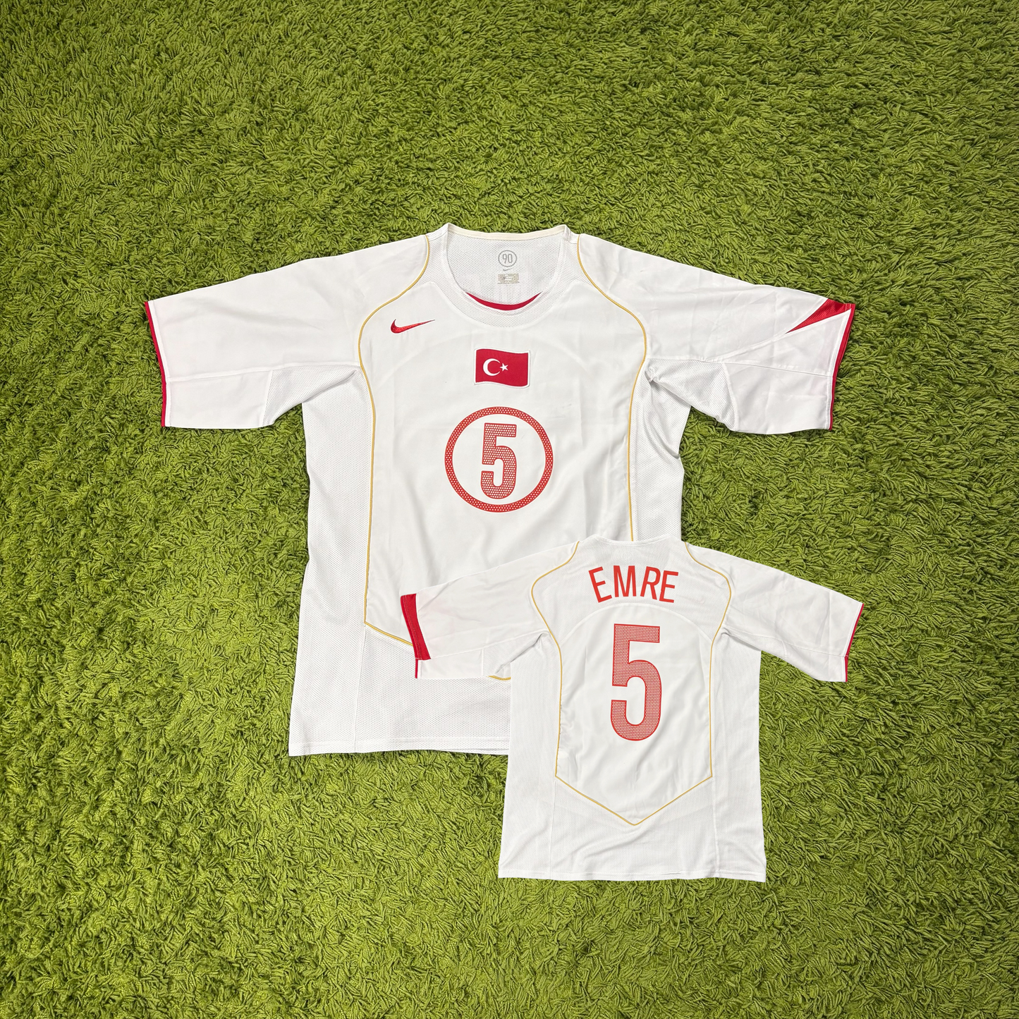 Nike Türkei Emre Trikot Weiß Größe M 2004