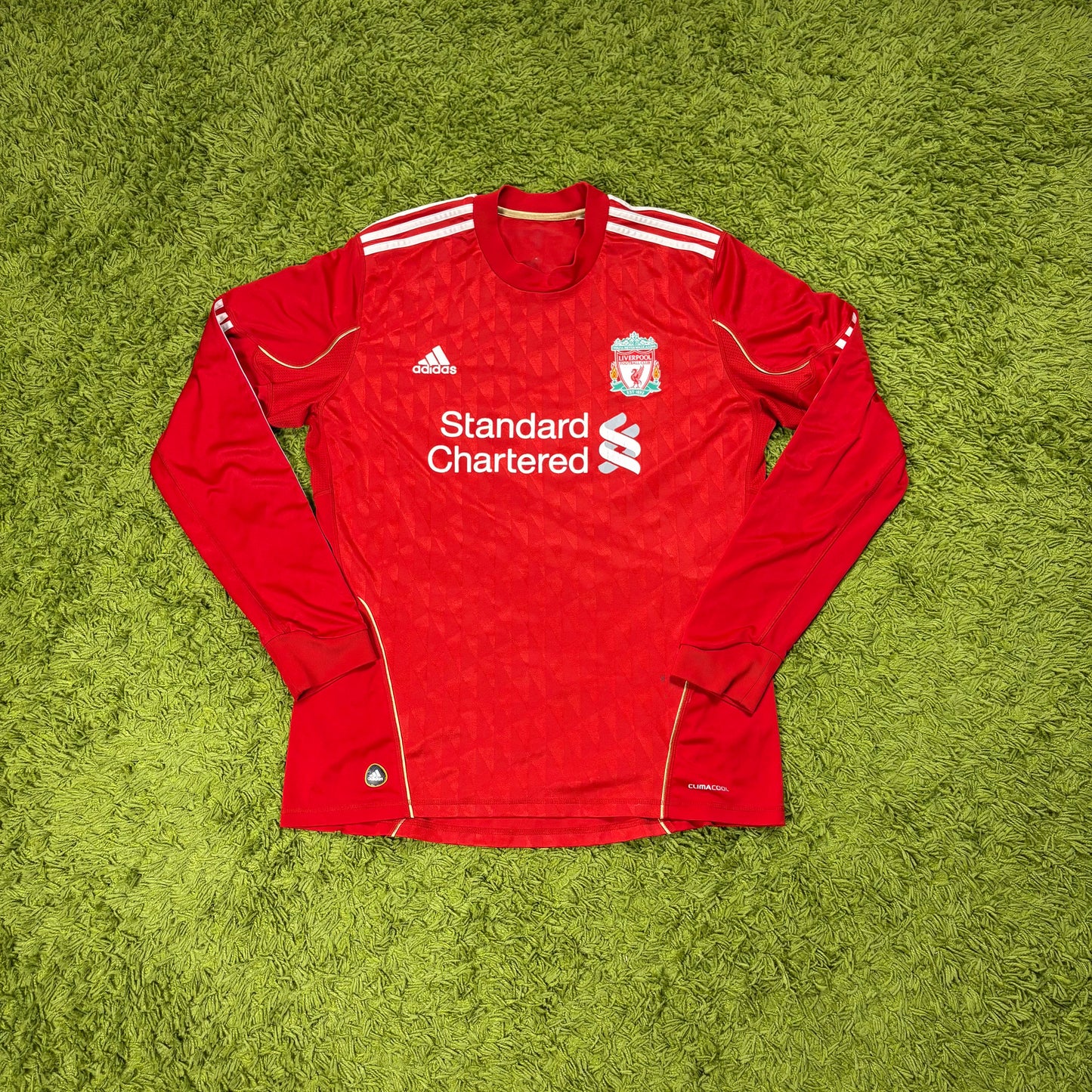 Adidas FC Liverpool Trikot Langarm rot Größe L 2010 2011