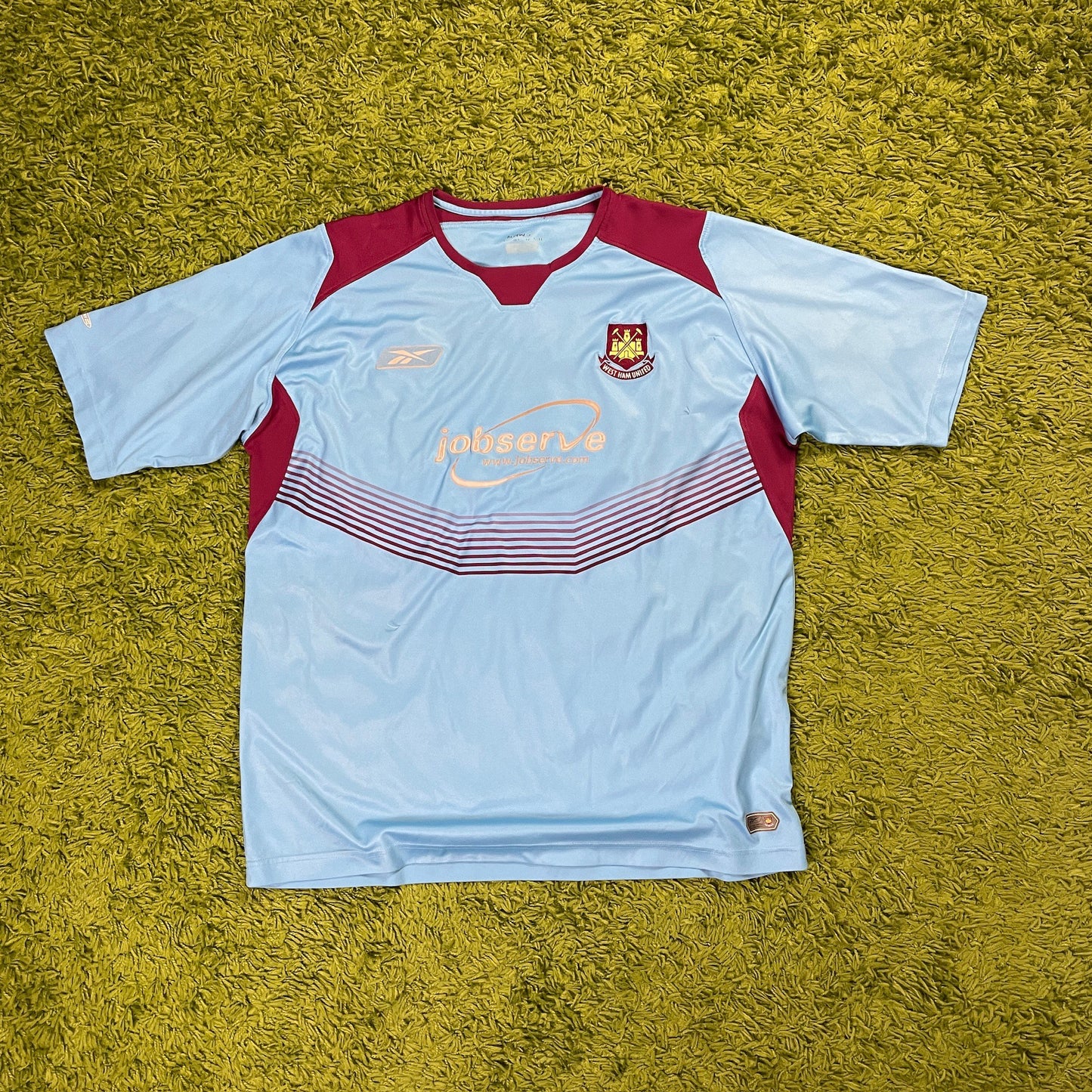 Reebok West Ham United Trikot hell blau Größe XL 2004 2005