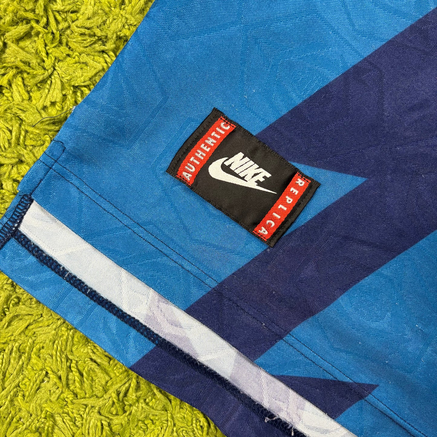 Nike Arsenal FC Bergkamp Trikot blau Größe L 1994 1995