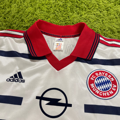 Adidas FC Bayern München Strunz Trikot weiß Größe L 1998 2000