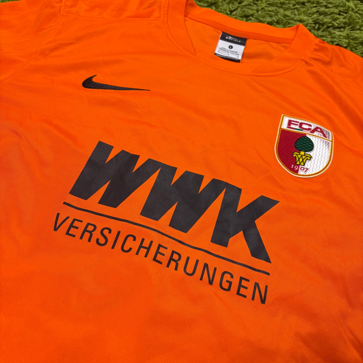 Nike FC Augsburg Trikot Gelios Orange Größe L 2016 2017
