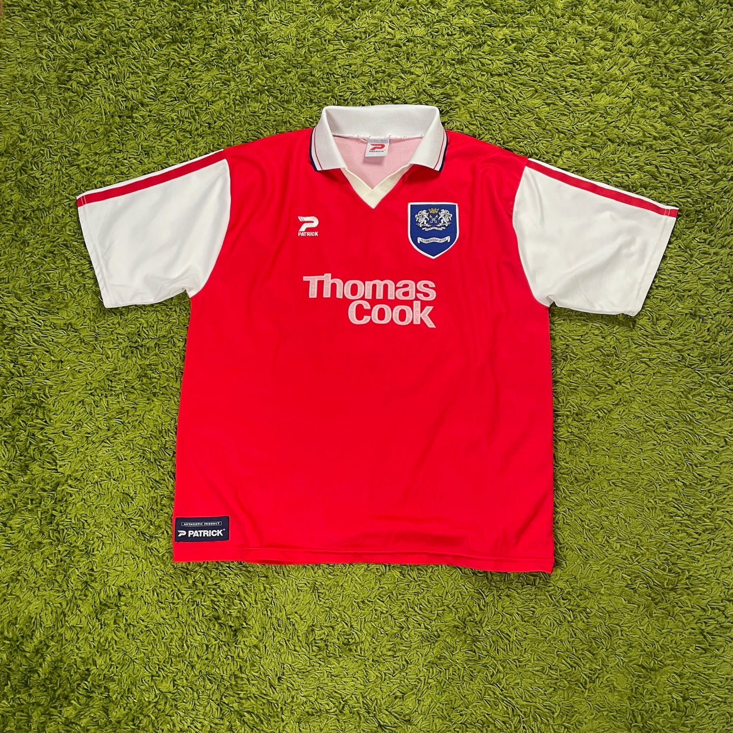 Patrick Peterborough United Trikot rot Größe XL 1997 1998