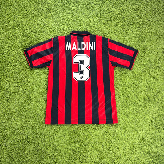 Lotto AC Mailand Milan Maldini Trikot rot Größe XL 1995 1996