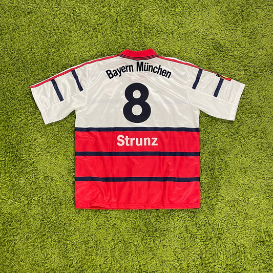 Adidas FC Bayern München Strunz Trikot weiß Größe L 1998 2000