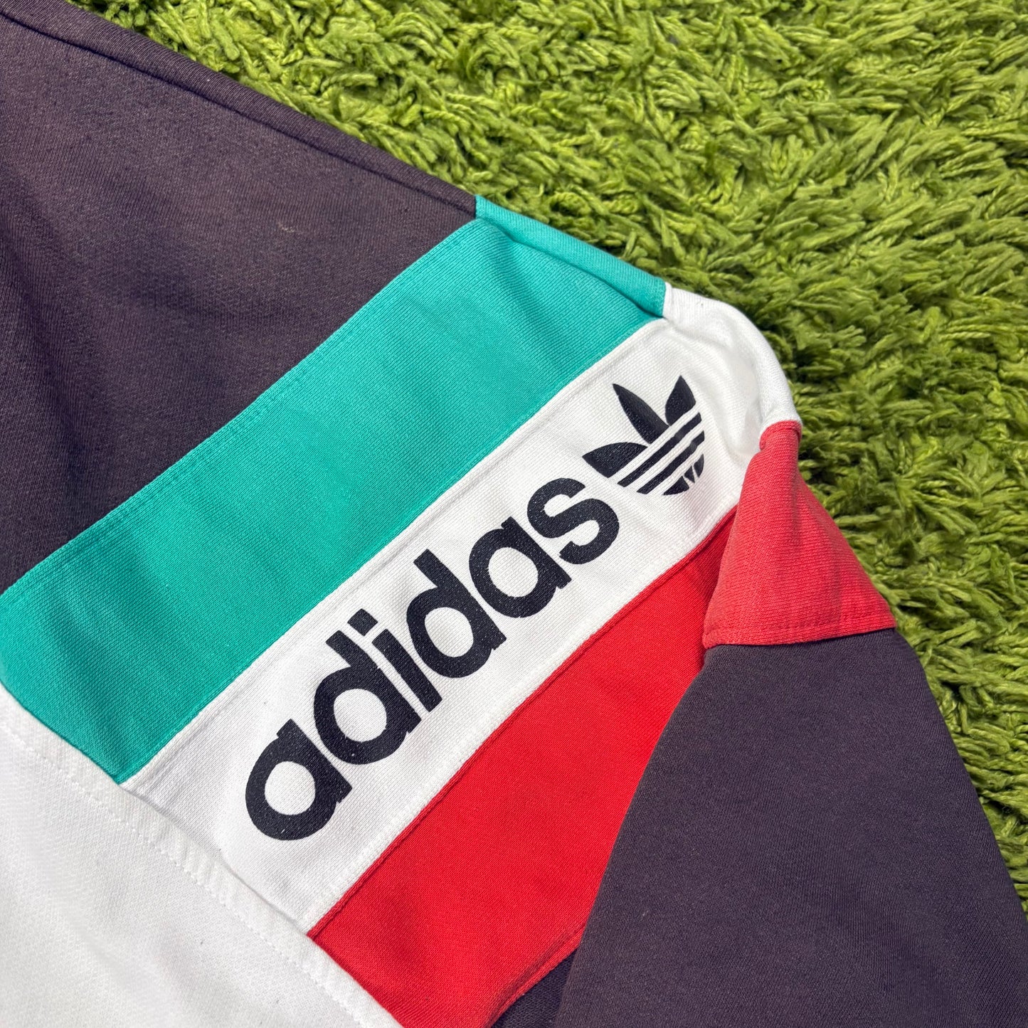 Adidas Italien Coppa Del Mondo Trainingsanzug Tracksuit grau 1990 Größe M