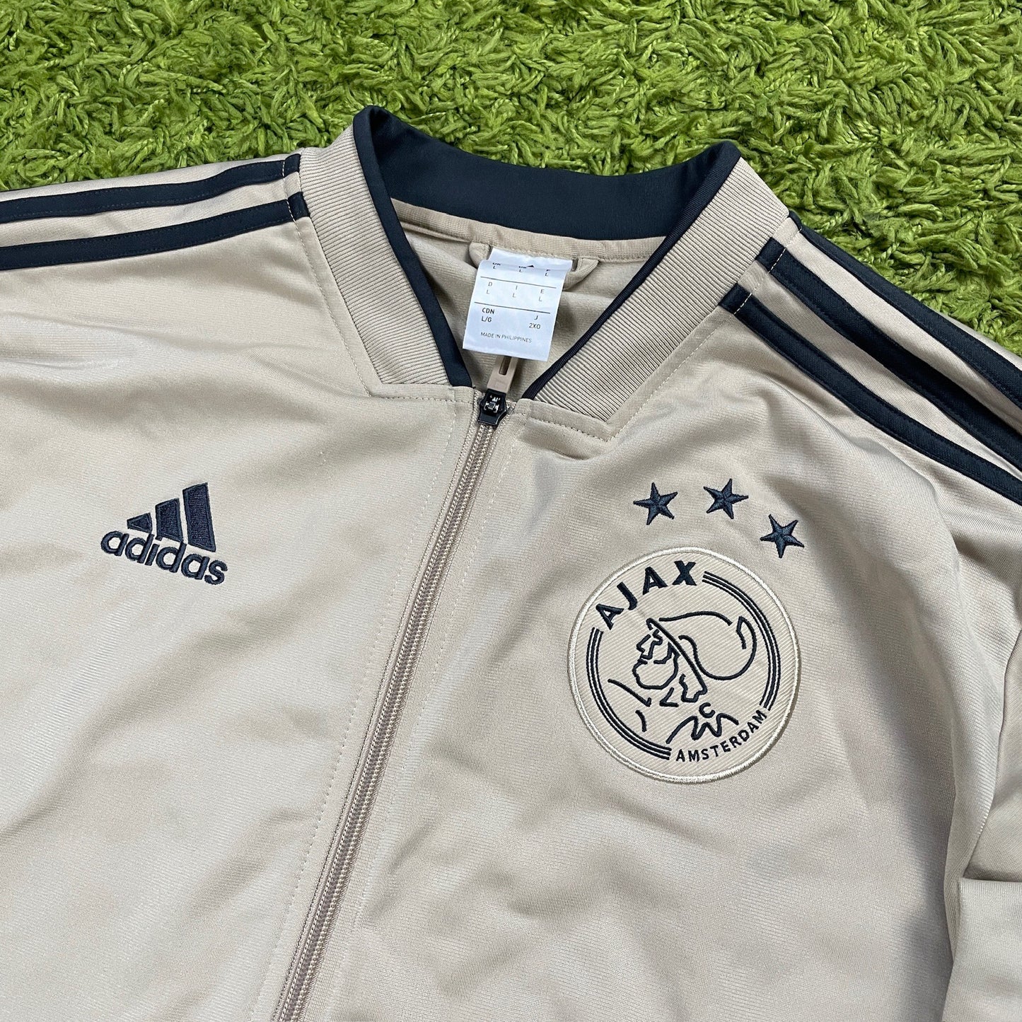 Adidas Ajax Amsterdam Trainingsjacke Jacke Gold Größe L