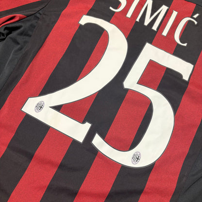 Adidas AC Mailand Milan Simic Trikot schwarz Größe XL 2014 2015