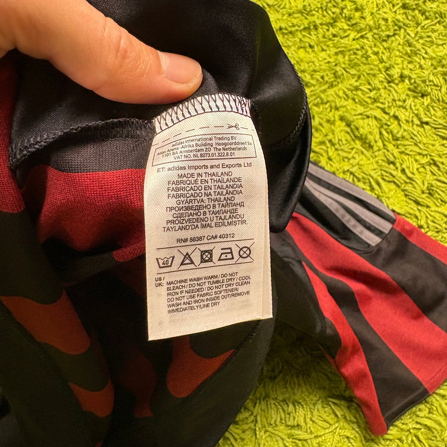 Adidas AC Mailand Milan Simic Trikot schwarz Größe XL 2014 2015