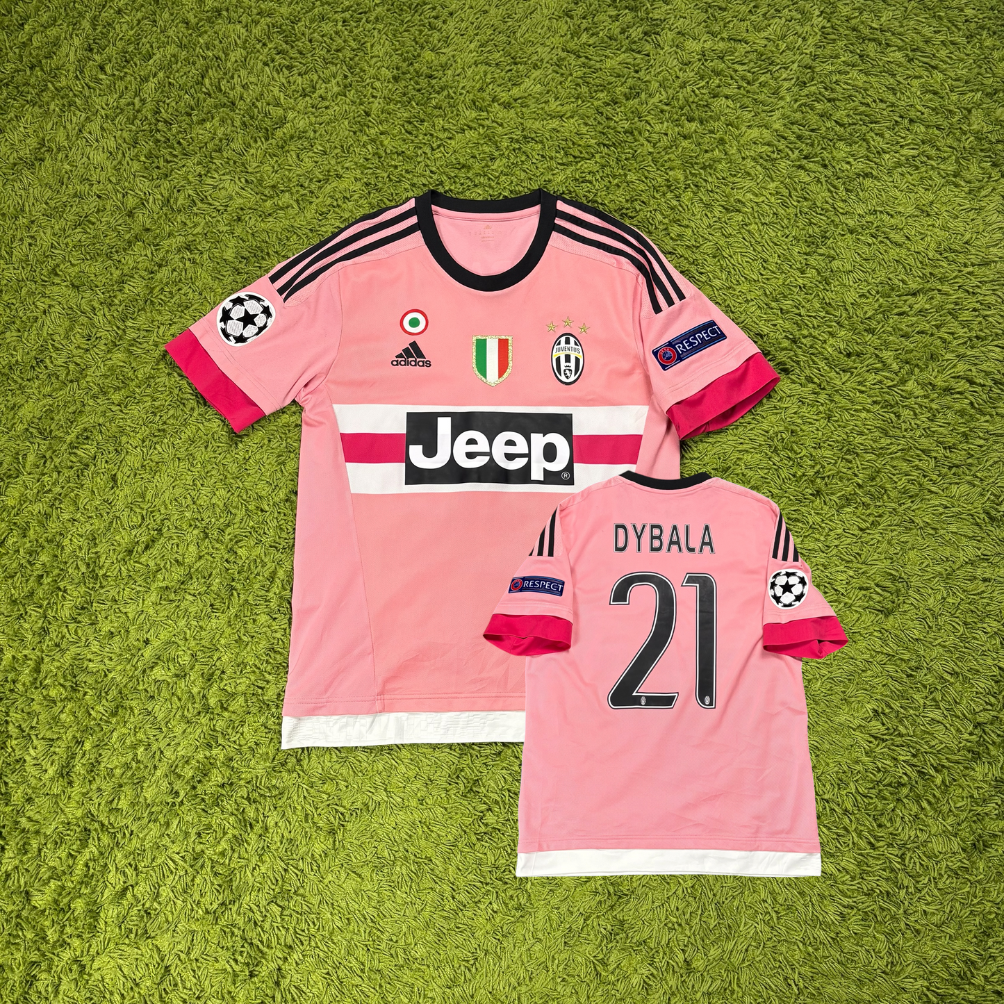 Adidas Juventus Turin Dybala Trikot rosa Größe M 2015 2016