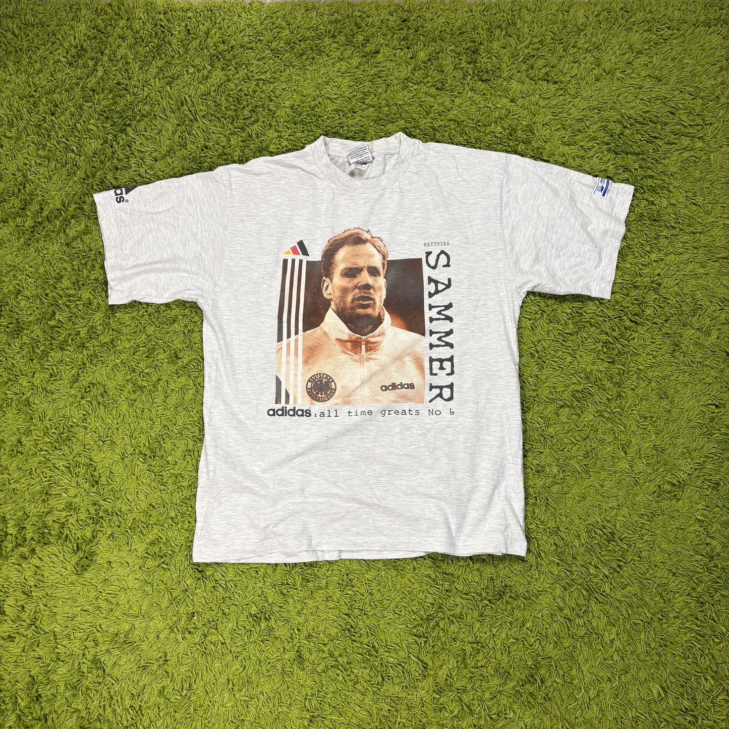 Adidas Sammer T Shirt grau Größe XL 1998