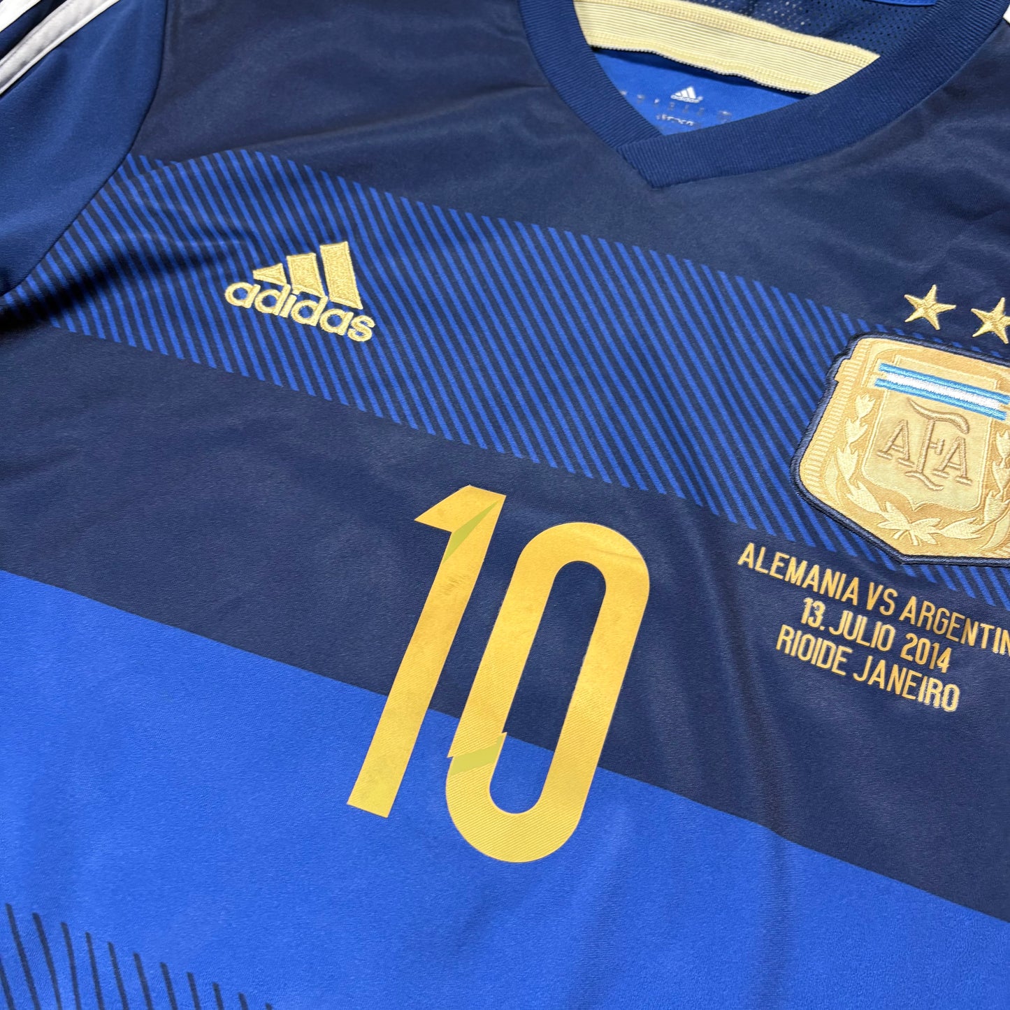 Adidas Argentinien Messi Trikot blau Größe M 2014