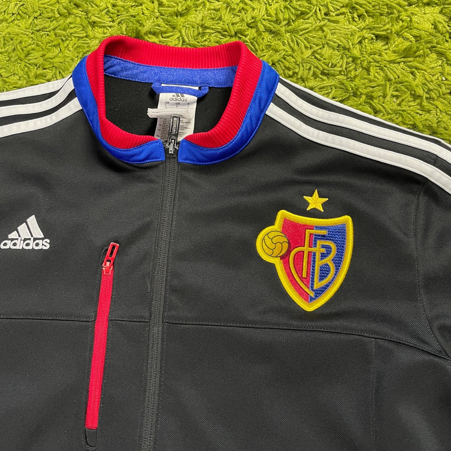 Adidas Fc Basel Trainingsjacke Jacke schwarz Größe L