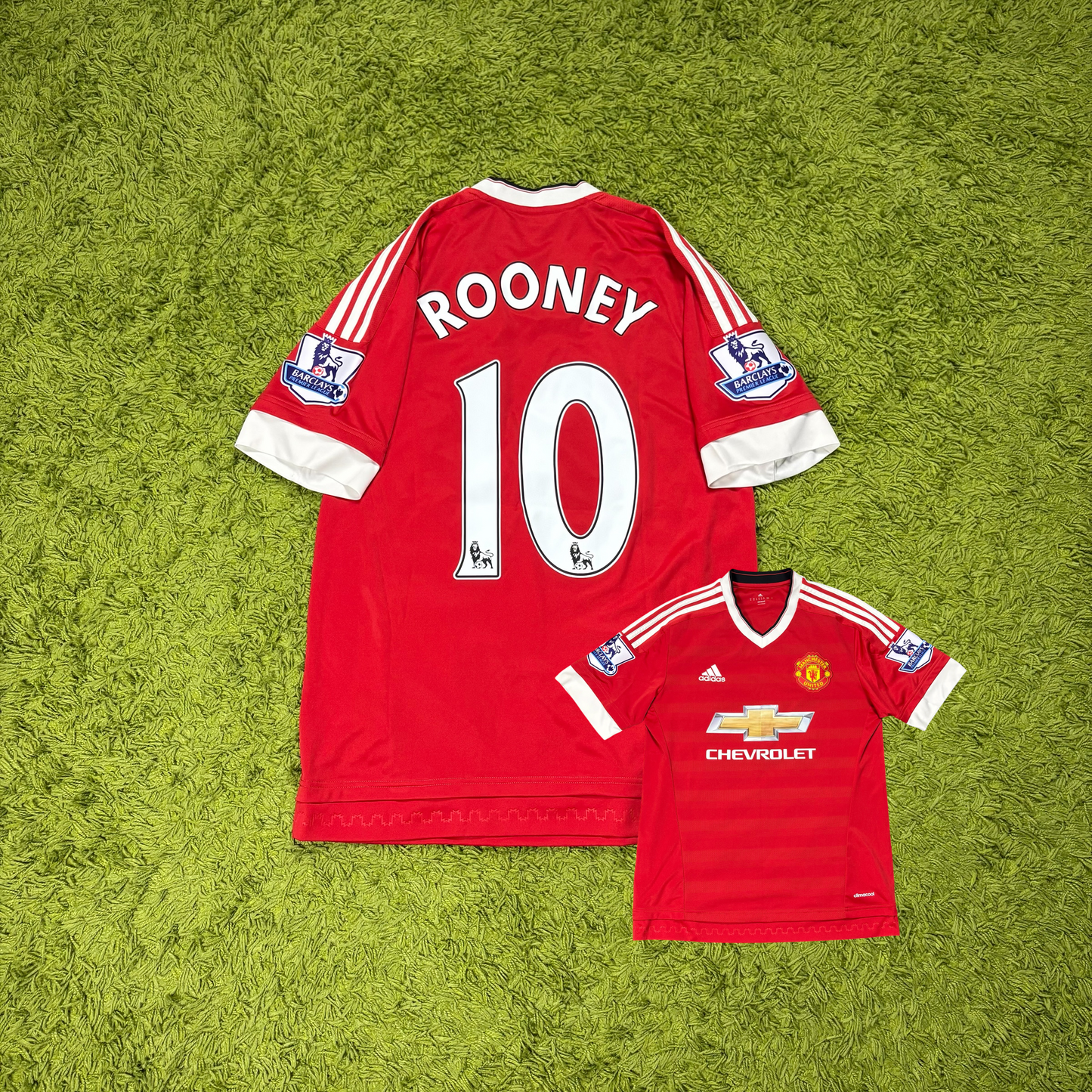 Adidas Manchester United Rooney Trikot rot Größe M 2015 2016