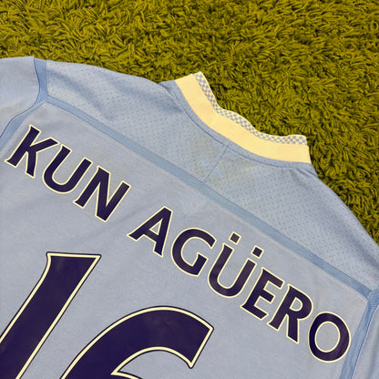 Umbro Manchester City Kun Agüero Trikot hell blau Größe XL 2011 2012