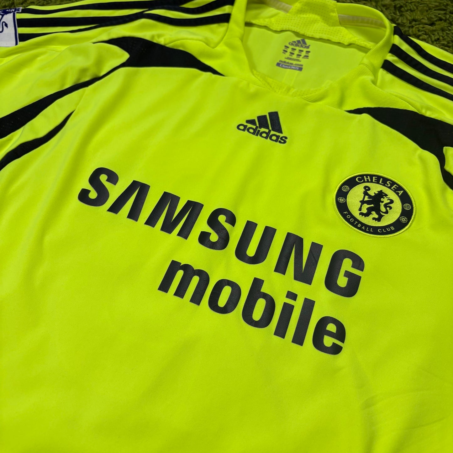 Adidas FC Chelsea Ballack Trikot grün neon Gelb Größe XXL 2007 2008