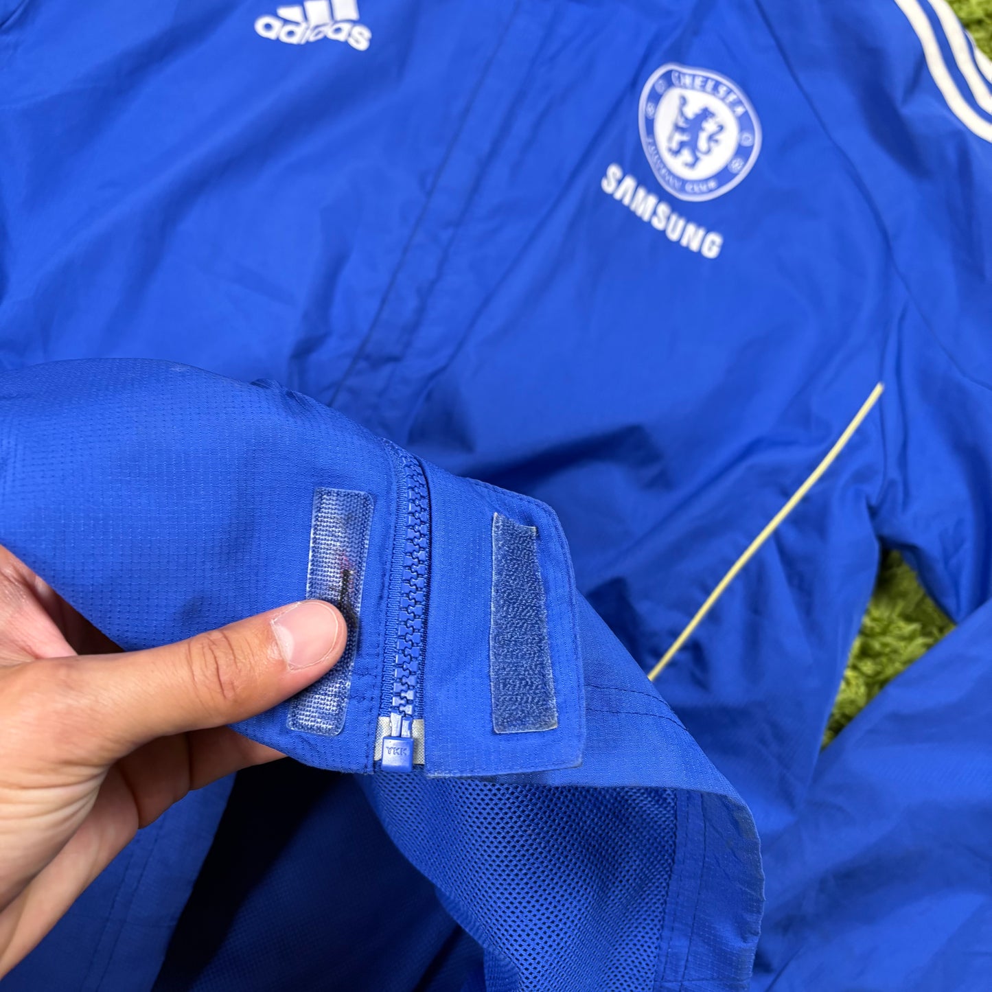 Adidas FC Chelsea Trainingsjacke Jacke blau Größe M 2011