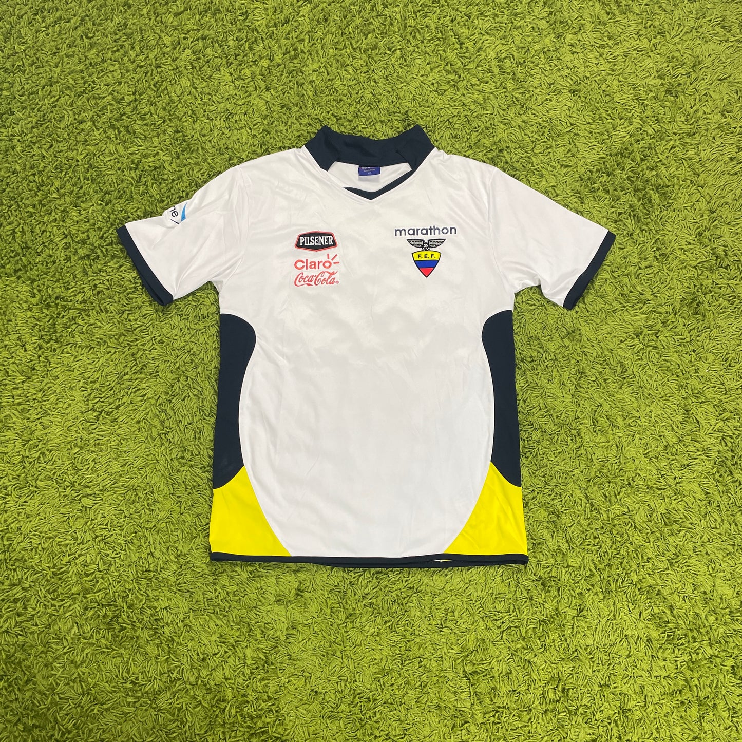 Marathon Ecuador Trikot weiß Größe XL