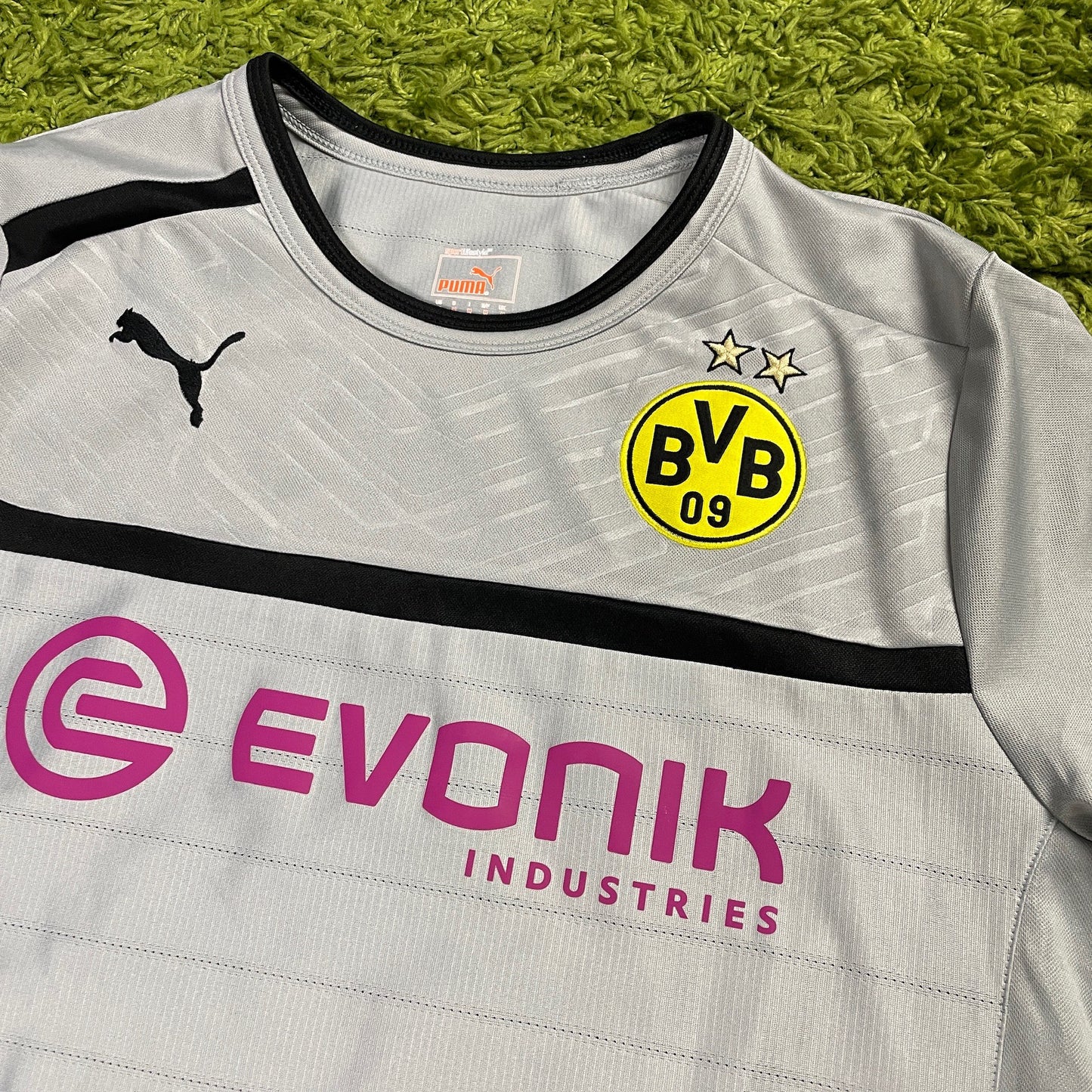 Puma Borussia Dortmund BVB Trikot grau Größe M Trainingsshirt