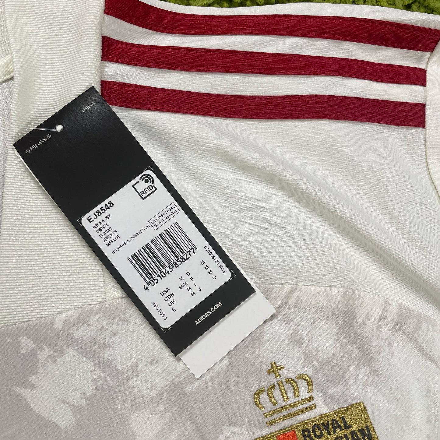 Adidas Belgien Trikot weiß Größe M 2020