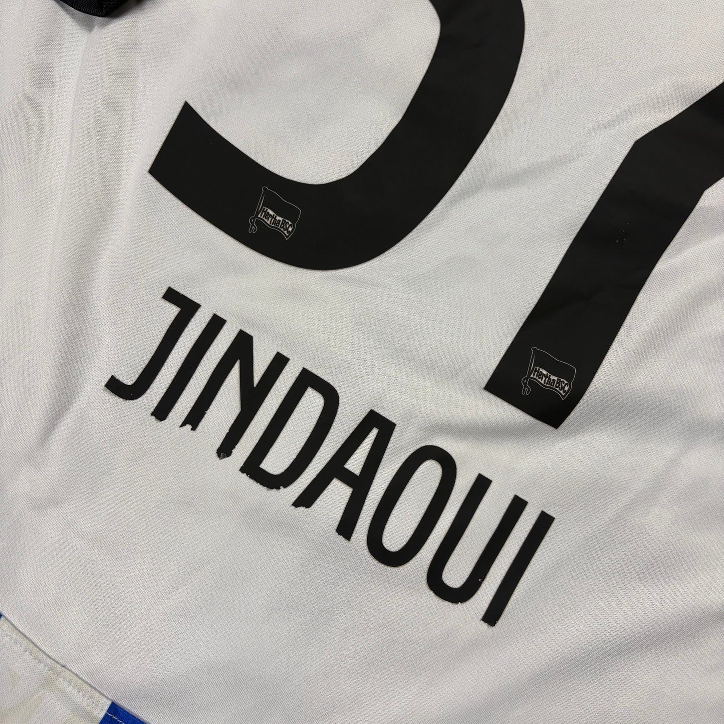 Nike Hertha BSC Berlin Jindaoui Trikot weiß blau Größe XL 2022 2023