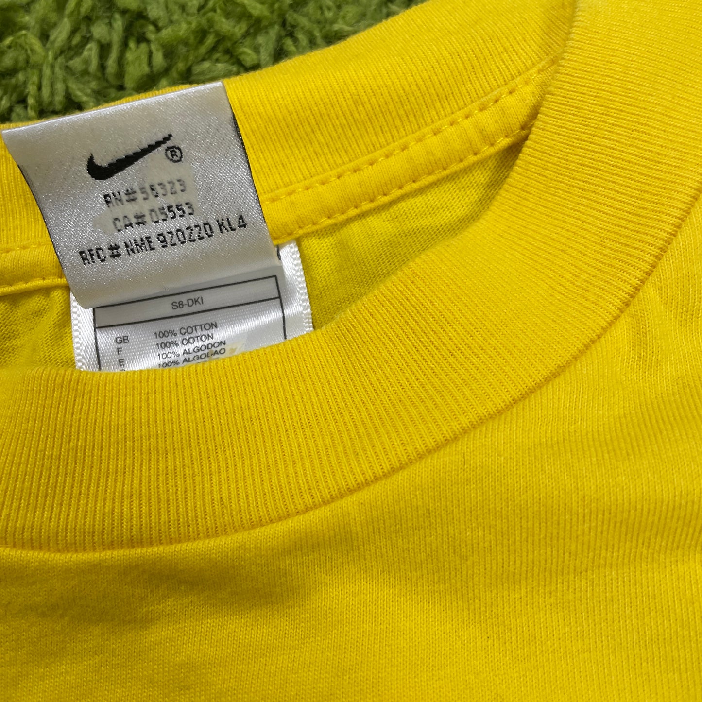 Nike Brasilien T Shirt gelb Größe L 2000er 90s