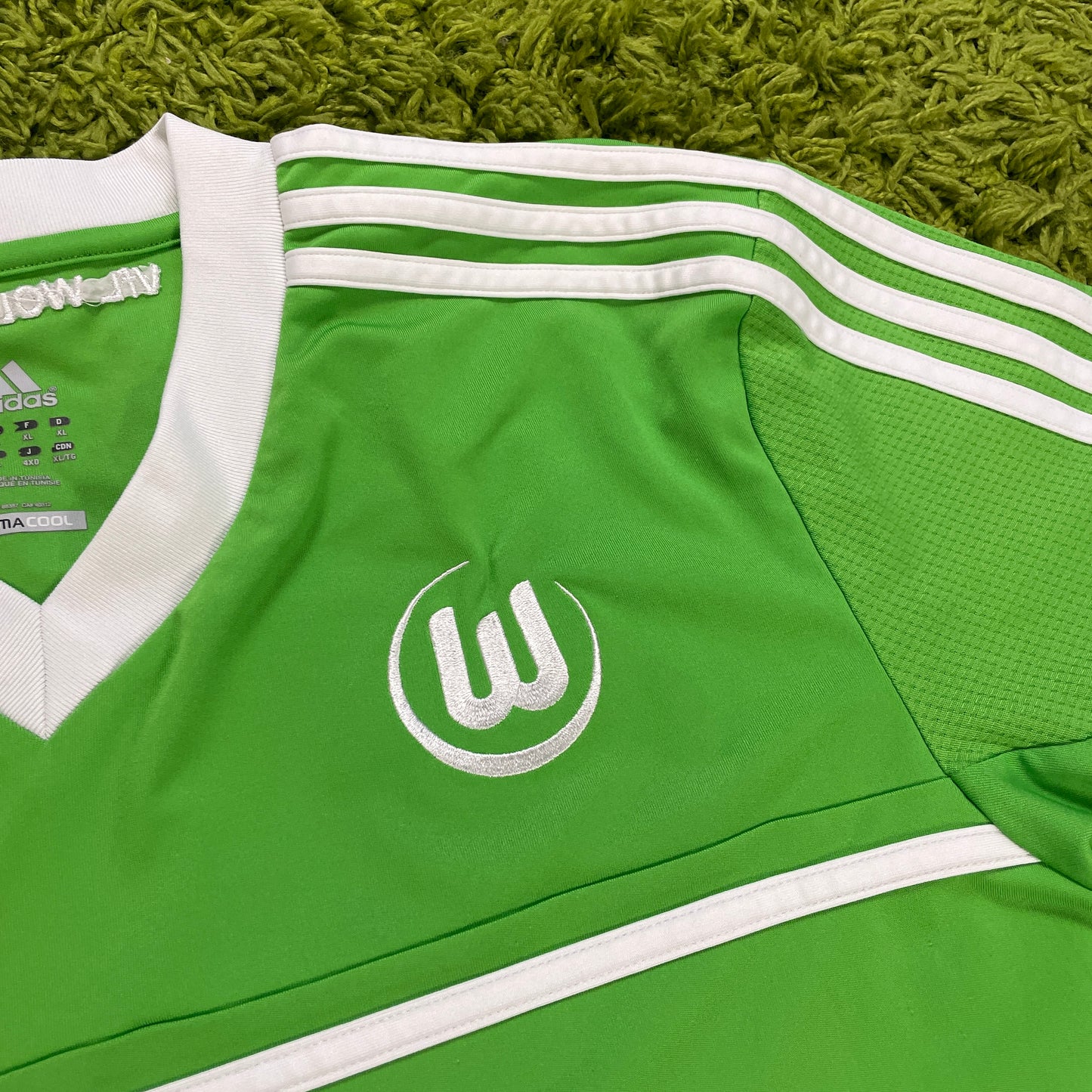 Adidas VFL Wolfsburg Trikot Olic Olić grün Größe XL 2012 2013