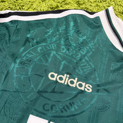 Adidas Deportivo La Coruna Scalomi Trikot Grün Größe XL Langarm 1999 2000