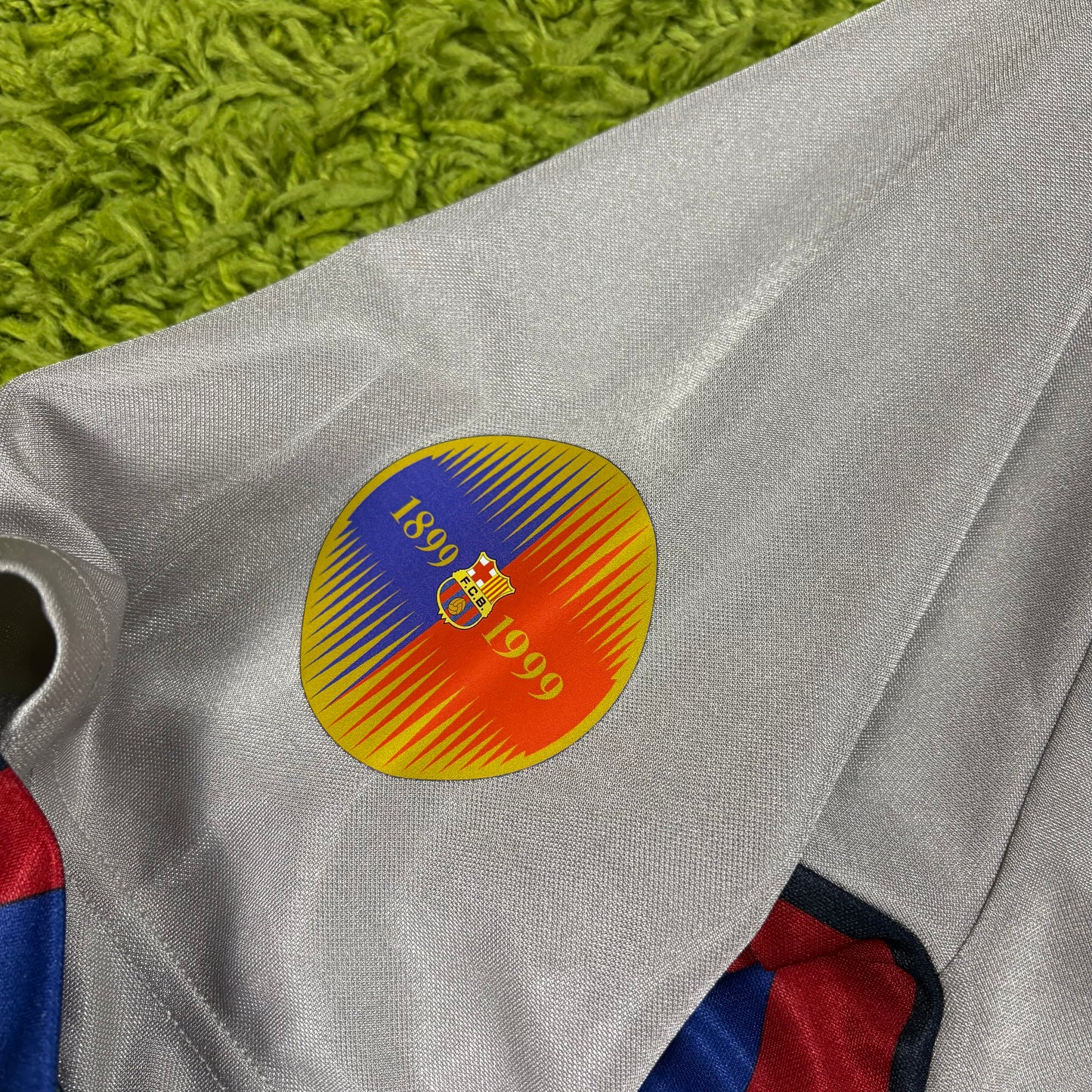 Nike FC Barcelona Guardiola Trikot grau Größe L 1999 2001