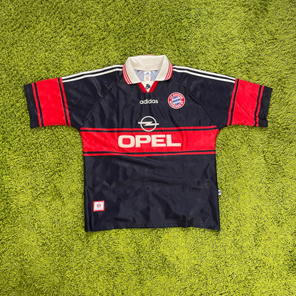 Adidas FC Bayern München Elber Trikot blau Größe XL 1997 1999