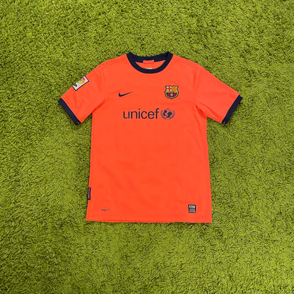 Nike FC Barcelona Trikot Messi orange Größe YXL -> S 2009 2010